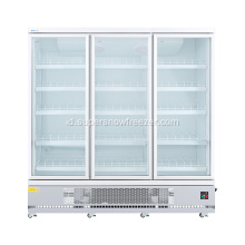 Triple Glass Door Drink Fridge Tampilan Upright Display Culk